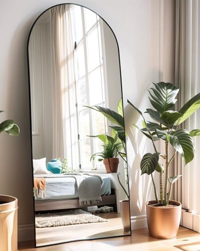 KOMCOTE 71x28 Inch Arched Floor Mirror - Image 6