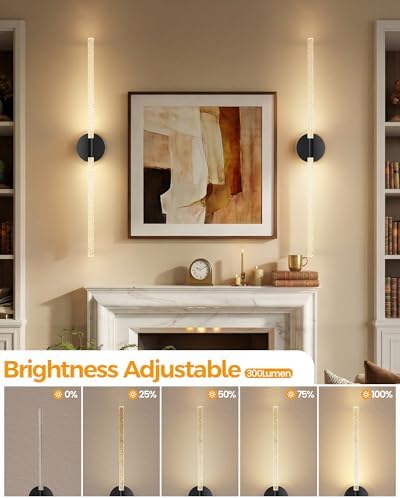 NIORSUN Crystal-Inspired Bubble Battery Operated Wall Sconce Set of 2, 10000mAh - Image 4
