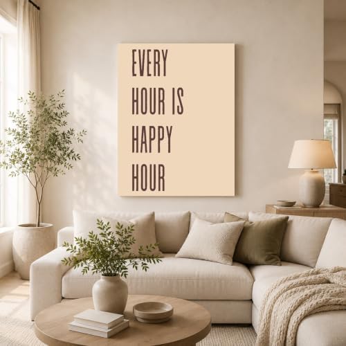 InkFlow Posters Every Hour Happy Hour Canvas Poster - Image 2