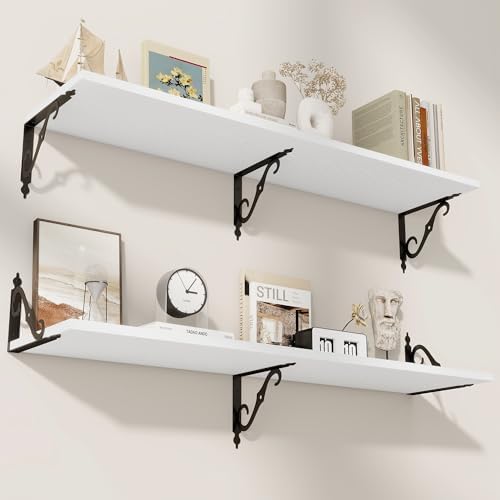 RICHFOCUS 12 Inch Deep Floating Shelves by RICHFOCUS