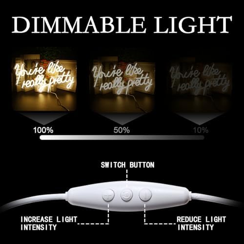 Lucunstar You're Like Really Pretty Neon Sign Warm White Led Neon Light - Image 3