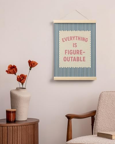 FGFK Everything Is Figureoutable Inspirational Wall Art Poster Hanger Frame - Image 4