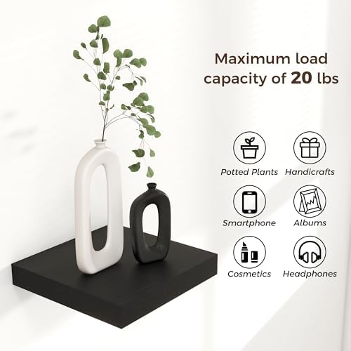 Venusmiles 8"x8" Square Floating Shelves - Image 4