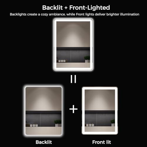 24"x32" LED Bathroom Vanity Mirror - Image 5