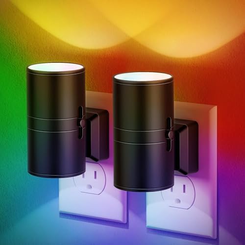 JandCase Color Night Light, LED Night Lights Plug into Wall, Color Changing by JandCase