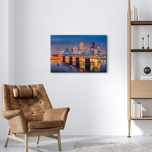 Modern USA Cityscape Canvas Wall Art - Image 3