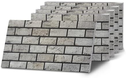 K&B Panels 3D Wall Panel, Realistic Smooth Brick Effect Styrofoam Wall Panelling by Unknown