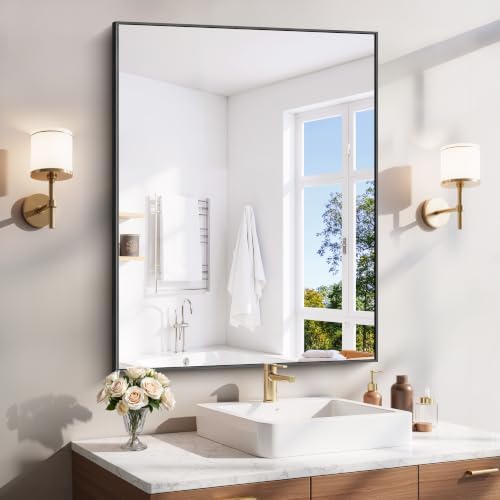 YIROMAN Bathroom Mirror 30"x40", Rectangular Vanity Mirror by Unknown