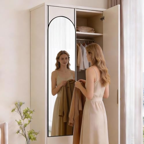 DUMOS 47"x14" Full Length Door Mirror, Arched Full Body Door Mirror - Image 5