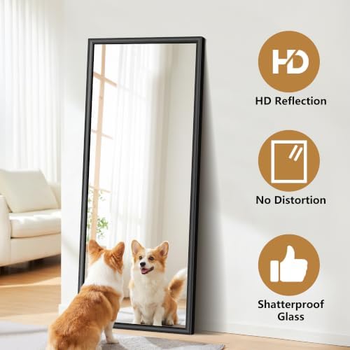 FORBATH Bathroom Mirror for Over Sink, 24x55 Inch Black Wall Mirror - Image 4