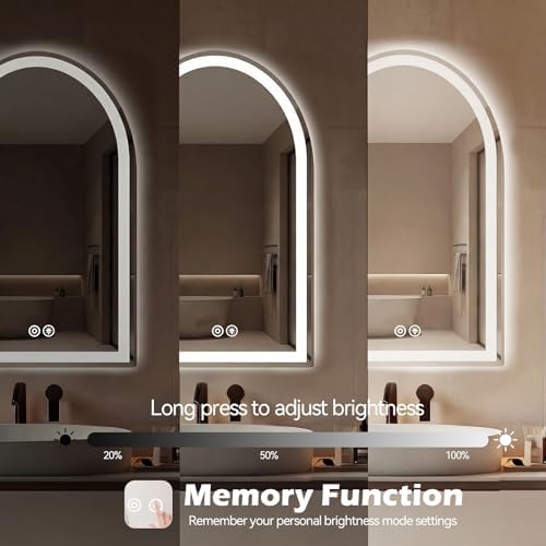 Arched LED Bathroom Mirror - Image 6