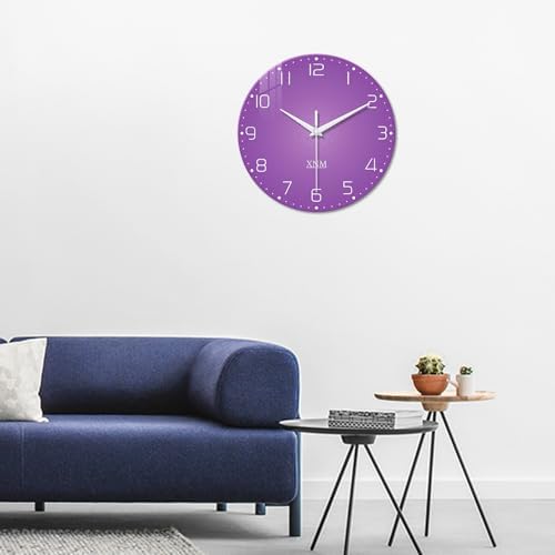 XNM Large Glass Wall Clock for Girls Bedroom 16 Inch - Image 5