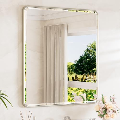 TETOTE Brushed Nickel Vanity Mirror by TETOTE