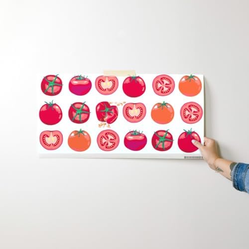 Spoonflower Tomatoes Summer Peel and Stick Removable Wallpaper - Image 7