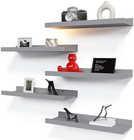 RICHER HOUSE 5-Set Floating Shelves by RicherHouse