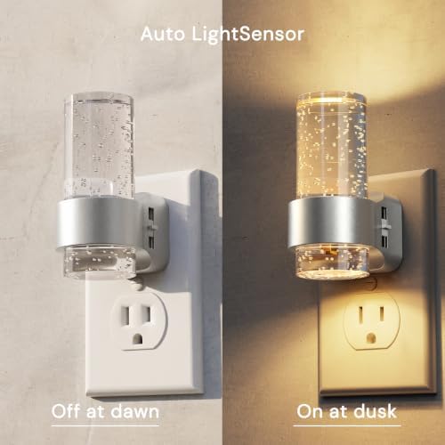 L LOHAS LED Night Lights Plug into Wall, 4 Pack Mini Dimmable Night Light - Image 2