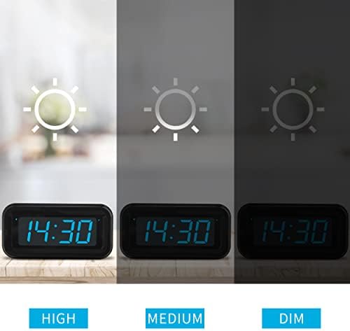Alarm Clock, 1.2'' LED, Battery Powered, Table-top/Wall-mount - Image 3