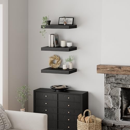 QEEIG 10" Deep Floating Projector Shelves Under TV Shelf - Image 5