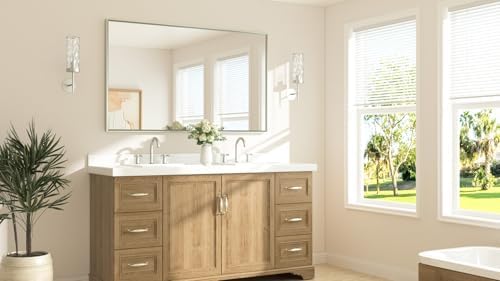 TETOTE Brushed Nickel Vanity Mirror - Image 2