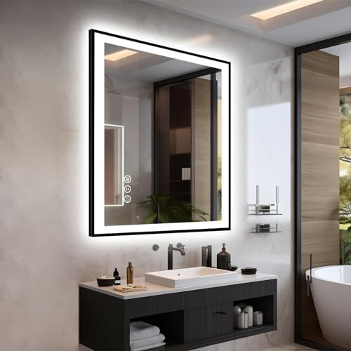 EchosLife 32x36 LED Bathroom Mirror by EchosLife