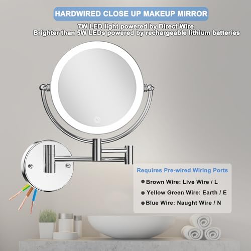 Magnifying Makeup Mirror Wall Mounted - Image 5