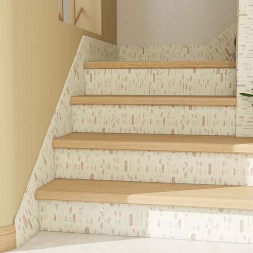 GloryTik Cream Geometric Peel and Stick Wallpaper ，Modern Self Adhesive - Image 5
