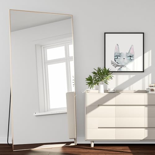 Full Length Mirror 71"x25" Floor Mirror Large Gold Mirror Body Rectangle Mirror - Image 5