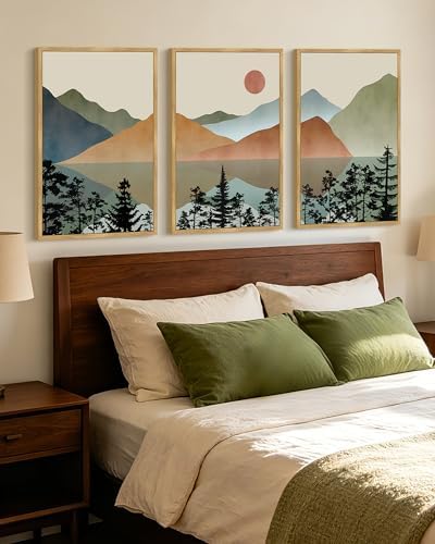 KUVIOKE Landscape Mountain Wall Art 24x36in - Image 2