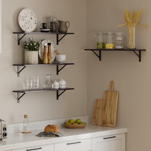 DINZI LVJ Wall Shelves, 23.6" Long Floating Shelves - Image 2