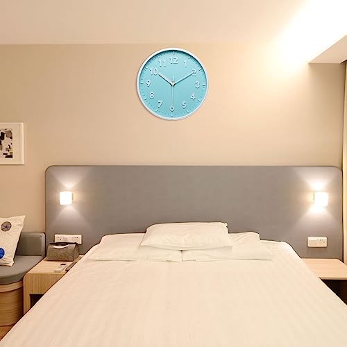 PATIKIL 8 Inch Wall Clock, 3D Number Quartz Battery Operated Silent Non-Ticking - Image 5