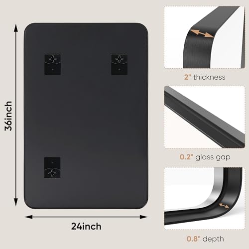 NEWBULIG Bathroom Wall Mirror, Vanity Mirror - Image 4