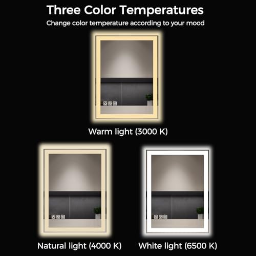 24"X32" LED Bathroom Vanity Mirror - Image 3
