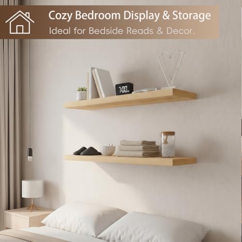 Lufia Floating Wall Shelves, MDF - Image 4