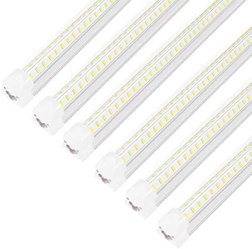 Led Shop Lights, Led Shop Lights 4FT 50W 6500K 7000LM Clear White, Shop Light by AQIQUUT