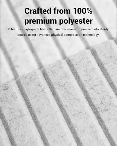 12 Pack Self-Adhesive Acoustic Wall Panels-Silver Gray - Image 5
