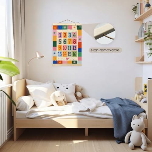madalo Colorful Number Classroom Wall Art Poster Hanger Frame 12x16 - Image 3