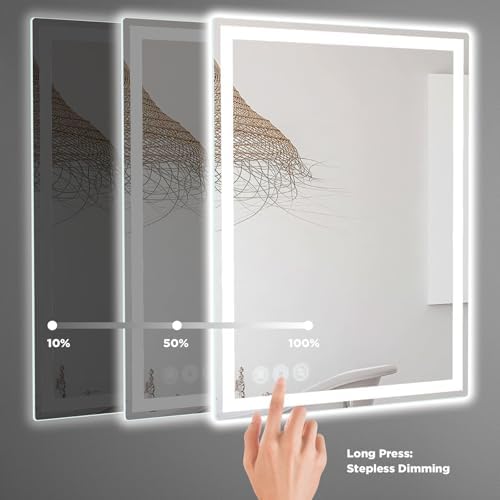 Memobarco 28" x 36" LED Bathroom Mirror - Image 5