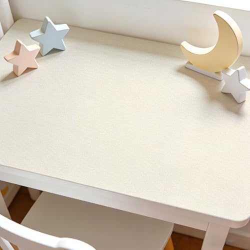 Peel and Stick Grasscloth Wallpaper Texture 17.3 x 80 Inch Cream Faux Linen - Image 6