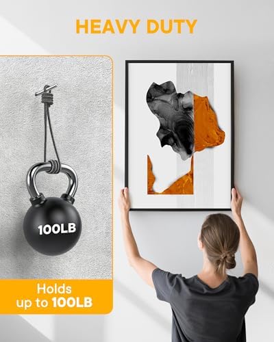 PinCute Picture Hangers, Picture Hanging Hooks Drywall Hooks - Image 4