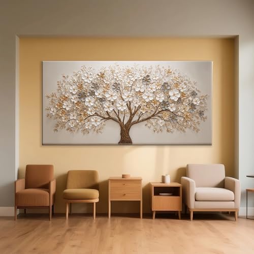Elegant Tree Of Life Large Canvas Art Wall Decor - Image 3