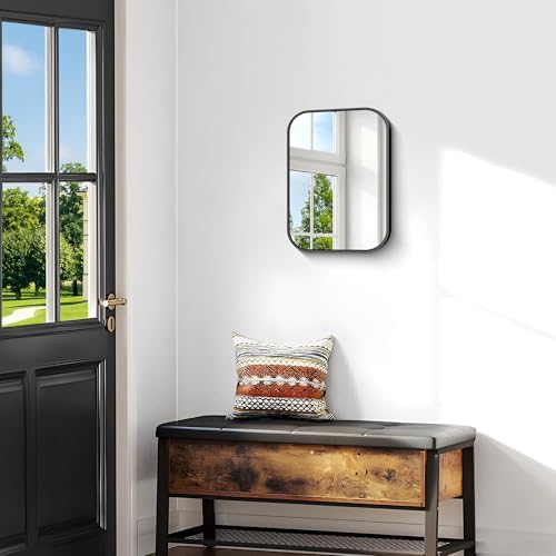 BONEWEI 16x20 inch Bathroom Mirror, Wall Mounted Bathroom Frame Vanity Mirror - Image 3