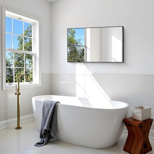 BONEWEI Bathroom Mirror, 22x36 inch Wall Mirror - Image 4
