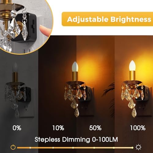 L LOHAS LED Candle Night Light, Night Lights Plug into Wall - Image 3