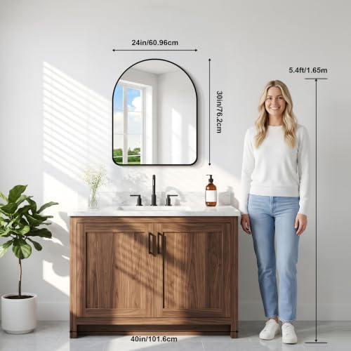 GLASHOM Arched Bathroom Vanity Mirror - Image 6