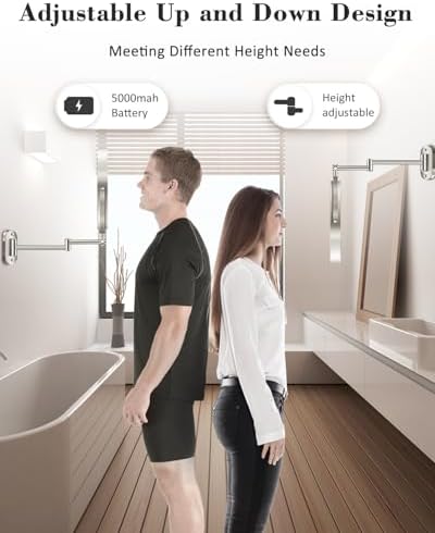 20X 9" Wall Mounted Magnifying Makeup Mirror - Image 2