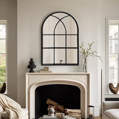 Dewfig Arched Window Wall Mirror - Image 3