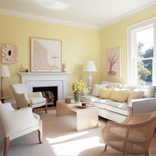 15.7" x 118" Yellow Wallpaper Solid Color Yellow Contact Paper Removable - Image 3