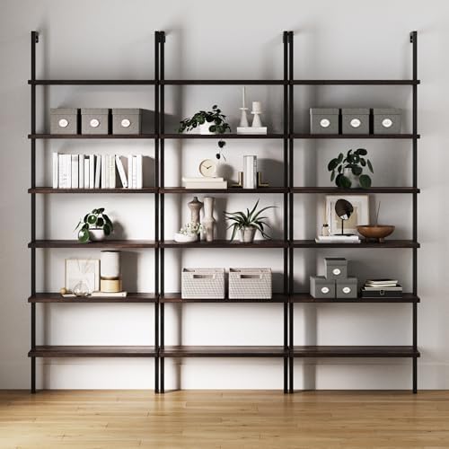 Nathan James Theo 6-Shelf Tall Bookcase, Wall Mount Bookshelf by Unknown