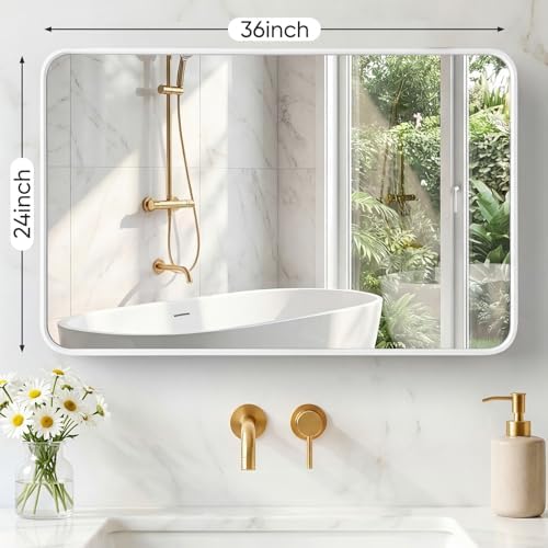 Sweetcrispy Bathroom Mirror 36x24 Inch, Vanity Mirror - Image 2