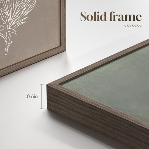 Framed Boho Neutral Botanical Wall Art - Image 5